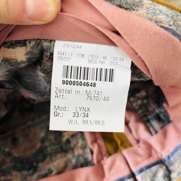 MMX Germany Chino Pants Mens 33/34 Stretch LYNX Brown Tan Comfort Quality - Picture 14 of 16